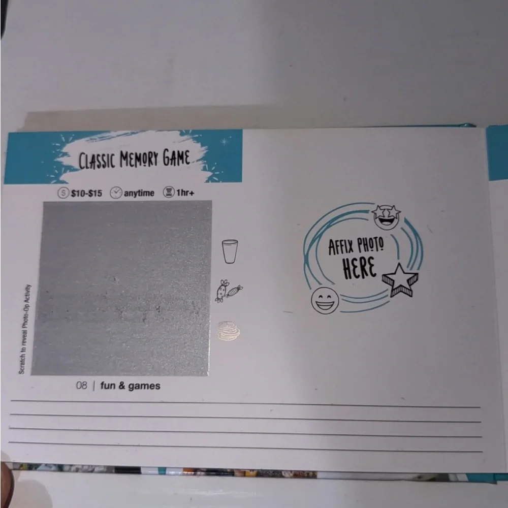 Fujifilm Instax Mini Photo Album in Teal and White